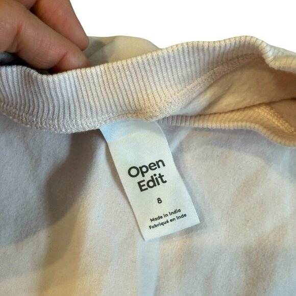 Open Edit Colorblock Crewneck Sweatshirt - Size 8 - Picture 4 of 4